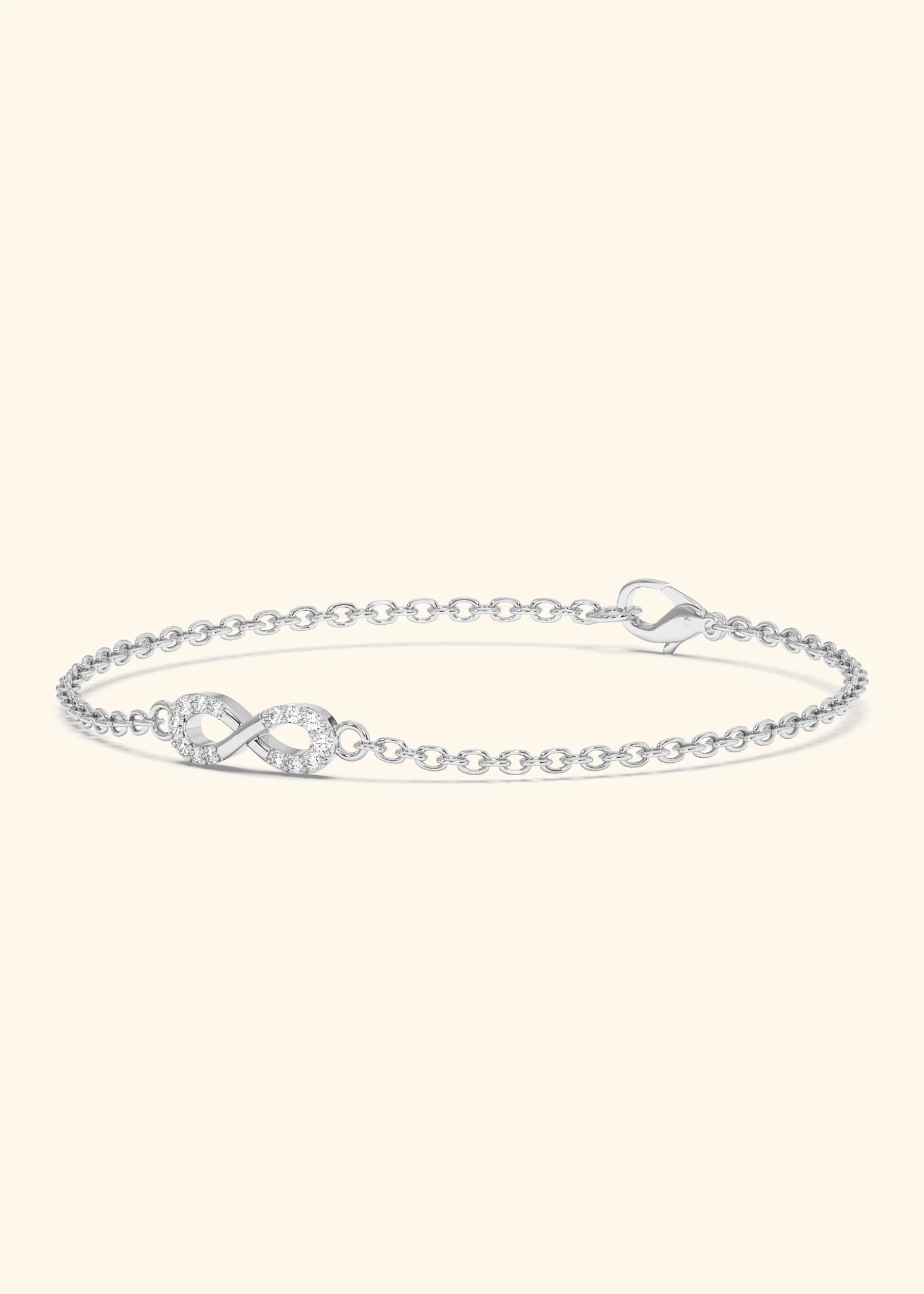 Diamond Infinity Charm Pendant - Image 4