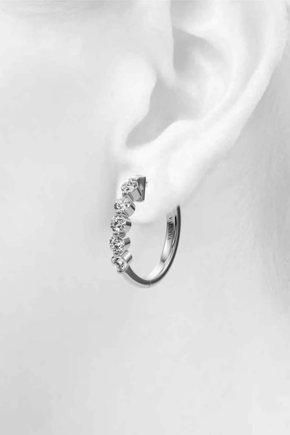 Five Diamond Hoola Earring - Image 10