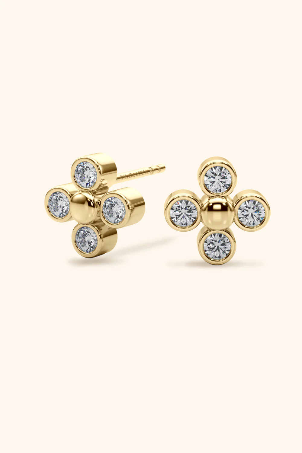 Four Diamond Earring - Image 3