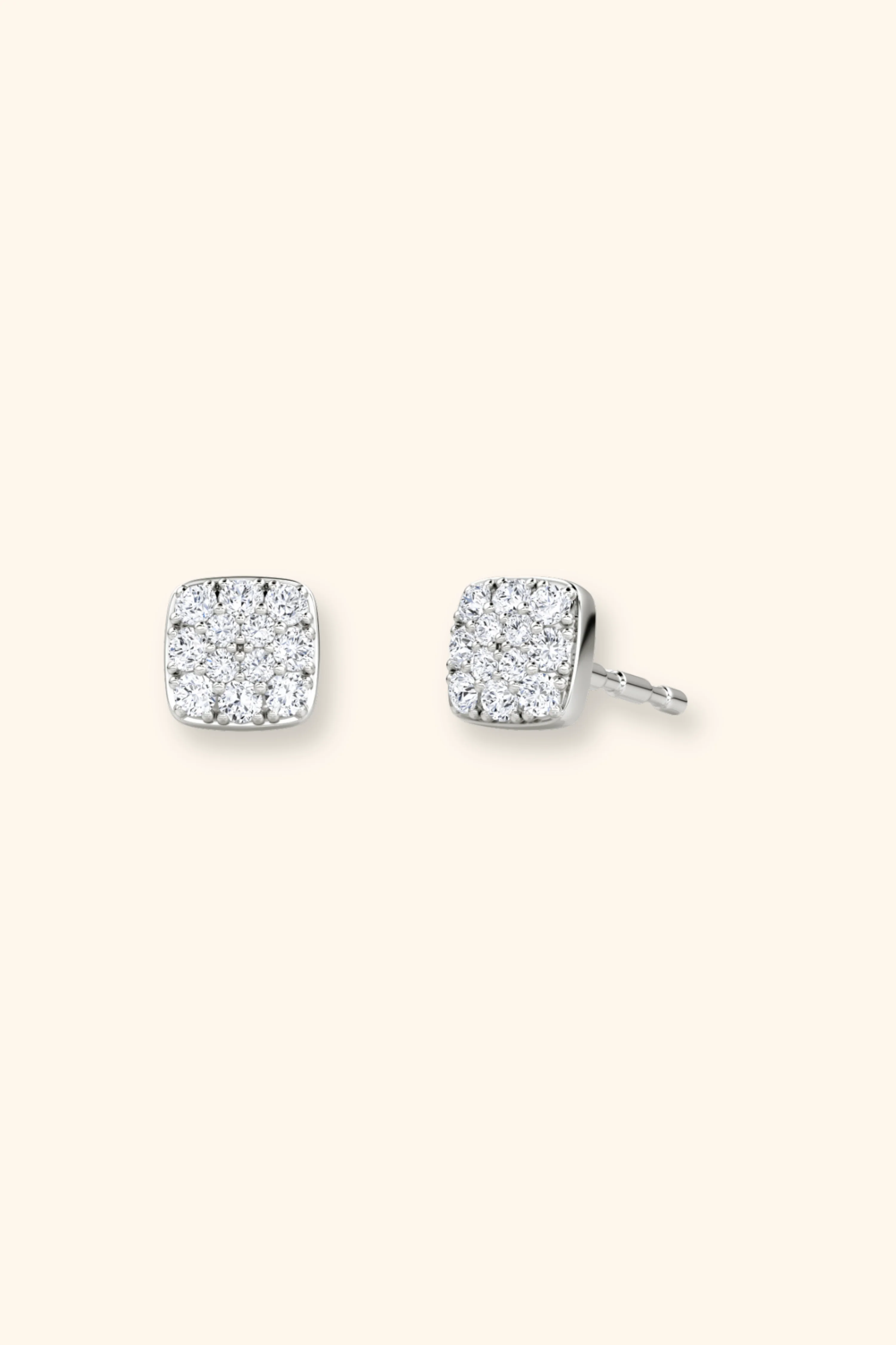 Gabriel  Petite Cluster Cushion Studs - Image 4