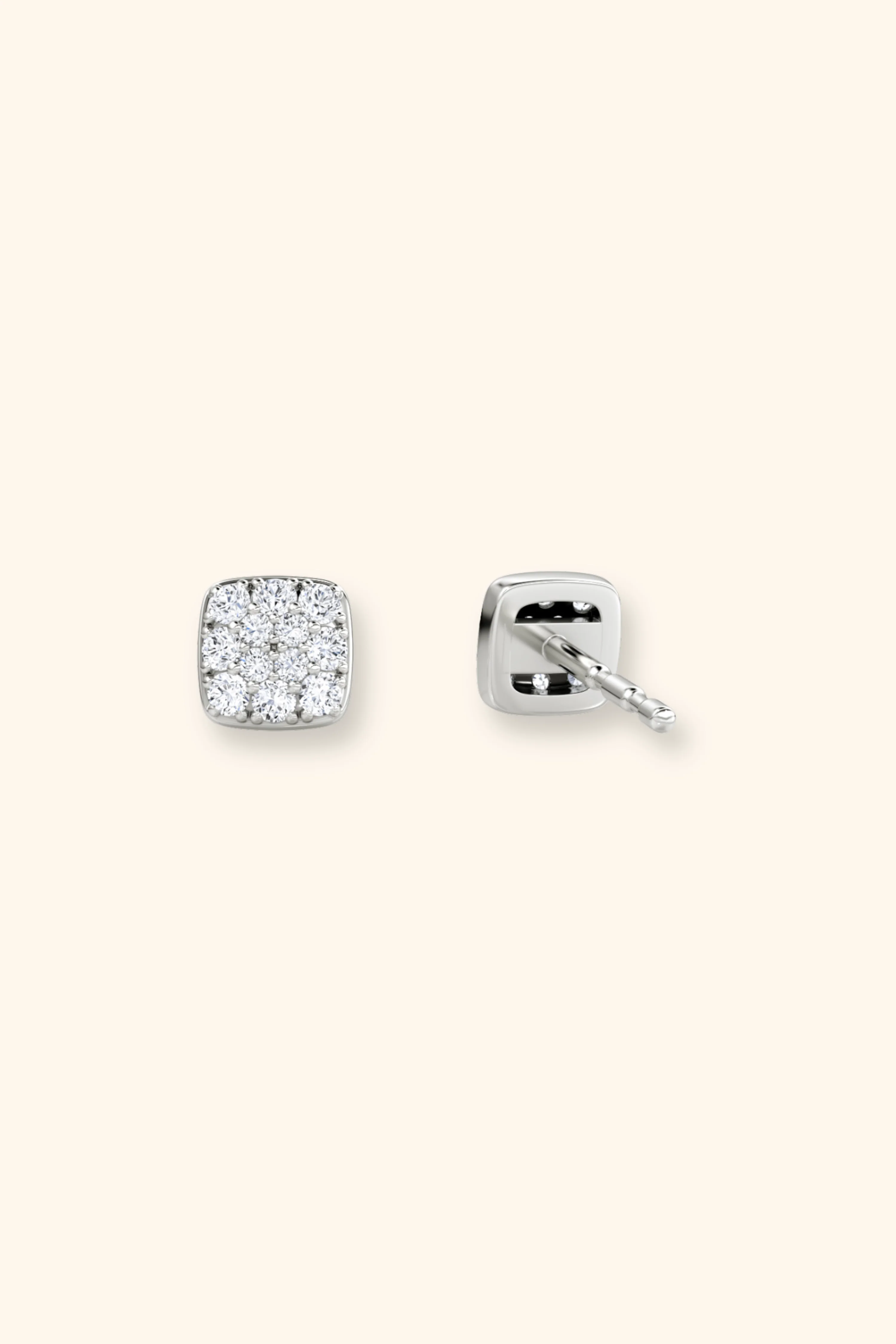 Gabriel  Petite Cluster Cushion Studs - Image 5