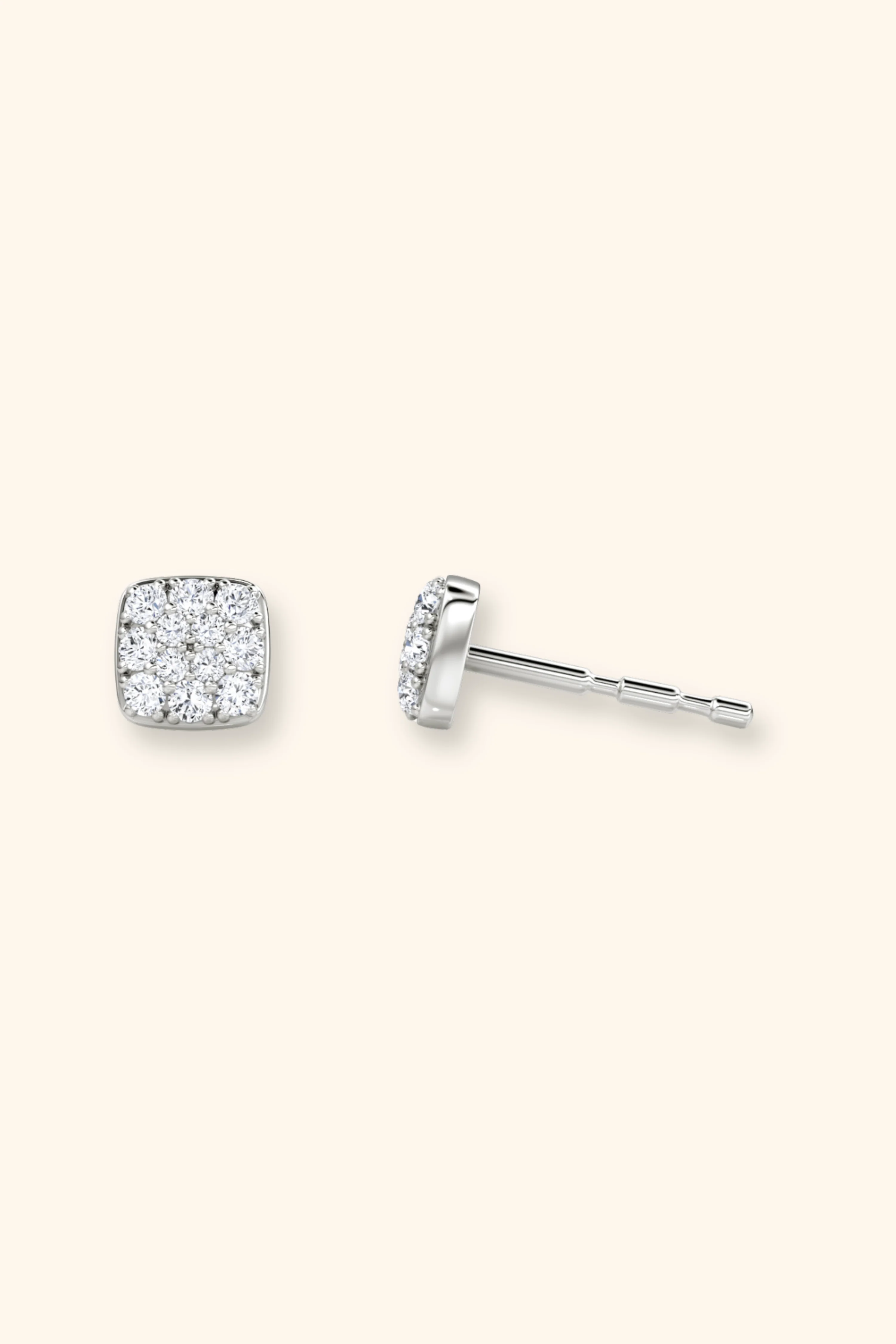 Gabriel  Petite Cluster Cushion Studs - Image 6