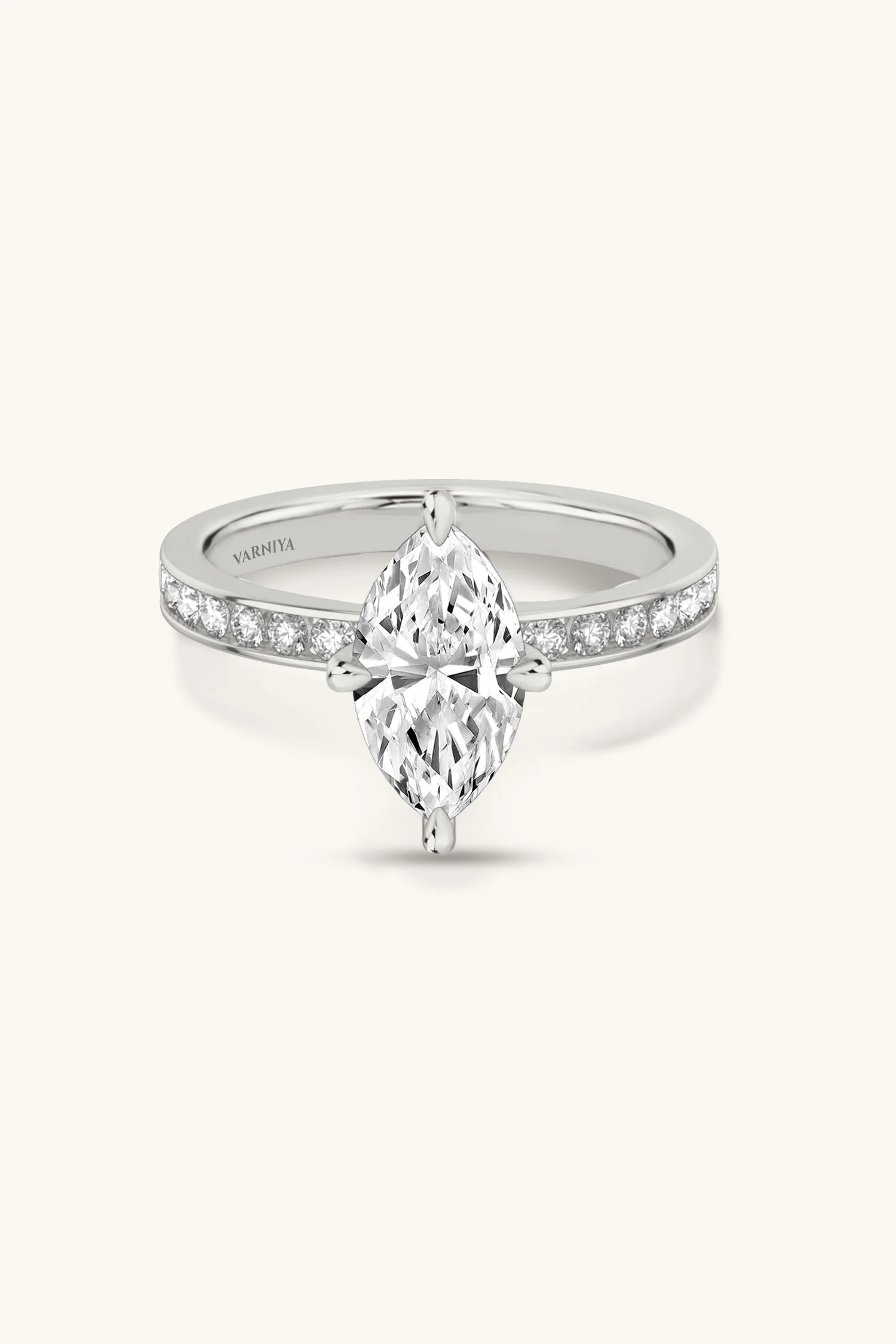 Sequinne Marquise Large Pavé Band - Image 11