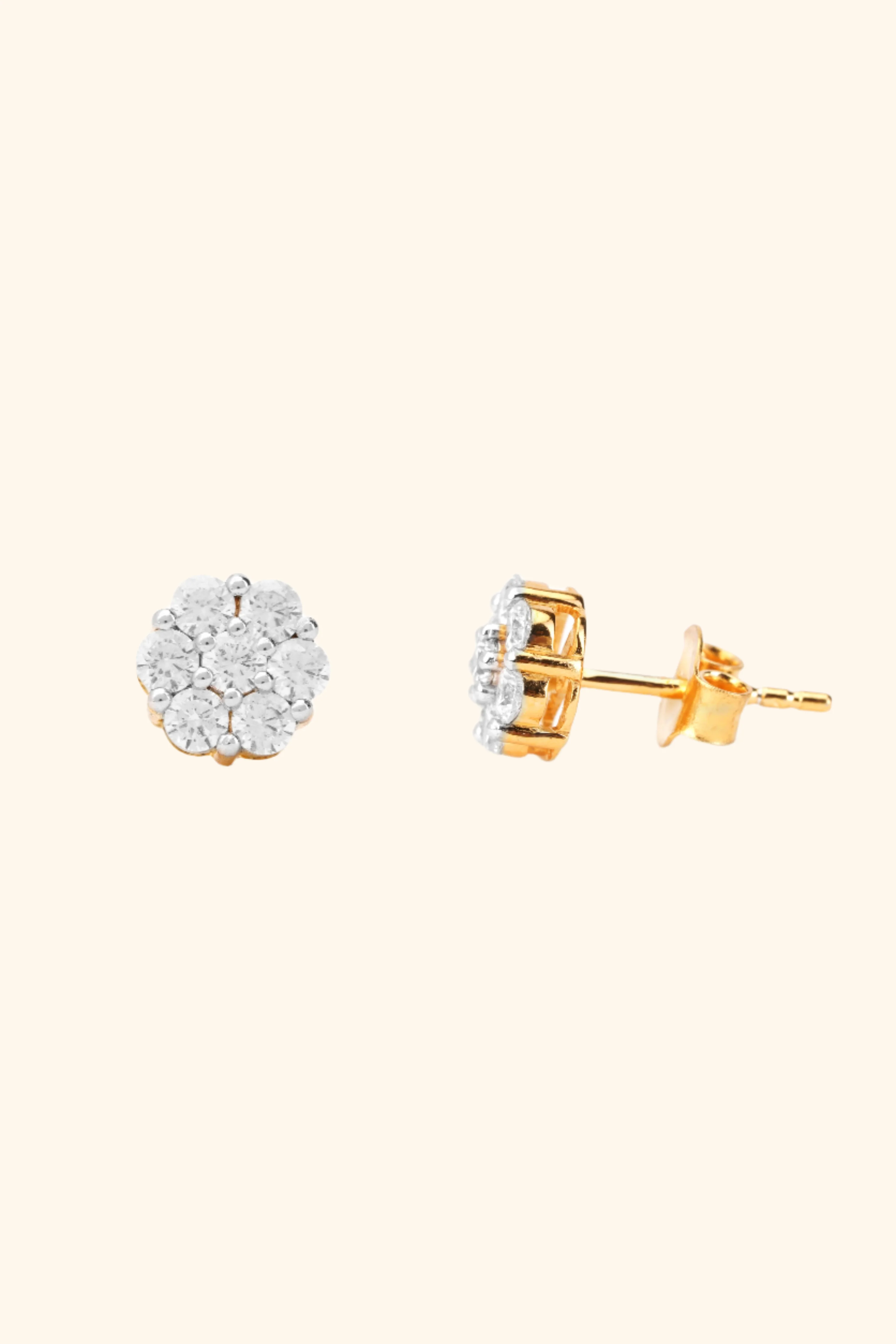 Vintage Cluster Studded Earring - Image 5