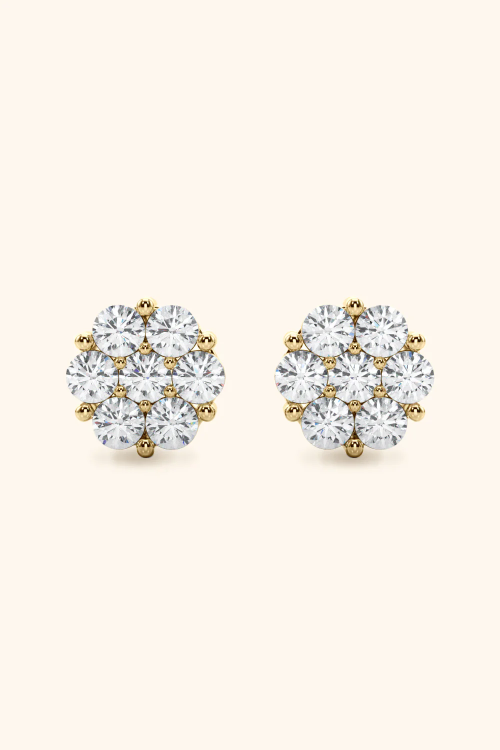 Vintage Cluster Studded Earring - Image 8